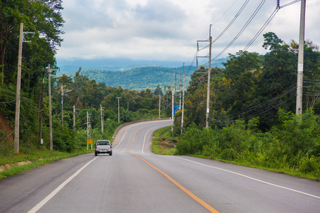 Chiang Mai to Pai Mountain Road, Thailandのeditorial素材