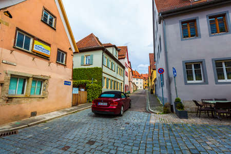 Scenery of the old town of Rothenburg, Germanyのeditorial素材