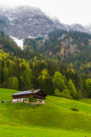 Farmhouse in Houhu, Ramsau, Germanyのeditorial素材
