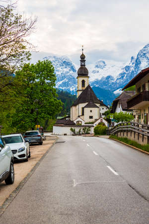 Ramsau Church in Berchtesgaden, Germanyのeditorial素材