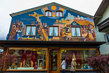 Mural town of Obermegg, Germanyのeditorial素材