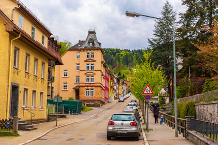 Scenery of the town of Triberg, Germanyのeditorial素材