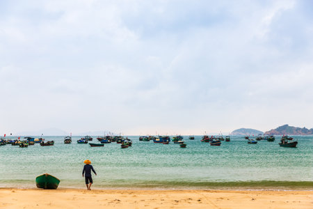 Dahuajiao, Wanning, Hainan, China goes to seaの素材 [FY310162311408]