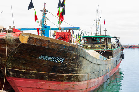 Dongfang City Fishing Port, Hainan, Chinaのeditorial素材