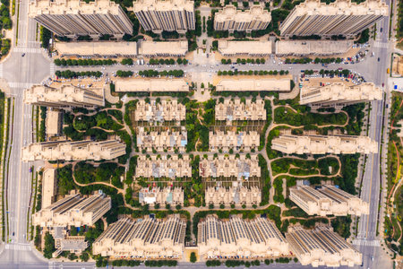Residential area of Zhuozhou City, Hebei Province