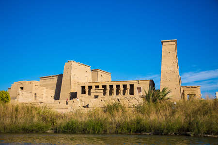 Scenery of Philae Temple, Aswan, Egyptの写真素材