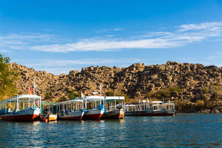 Lake Nasser, Aswan, Egypt, Africaの写真素材