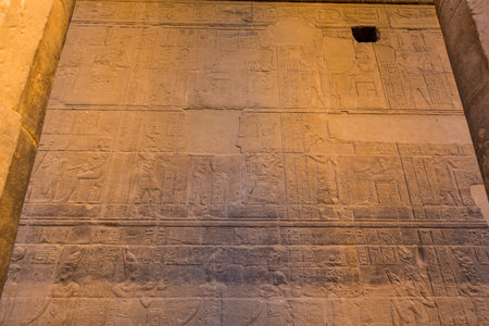 Relief at Philae Temple, Aswan, Egypt, Africa
