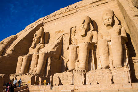 Abu Simbel Temple, Aswan, Egypt, Africaのeditorial素材