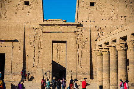 Philae Temple, Aswan, Egyptのeditorial素材