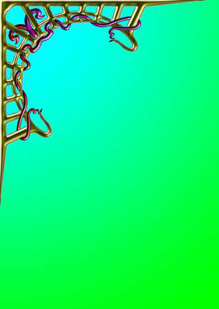 Coaching for layout wallpaper on green and blue gradient backgroundのイラスト素材