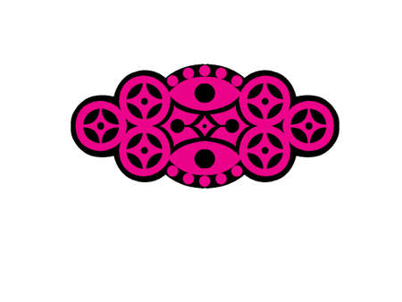 sigle logo Black and purpleのイラスト素材