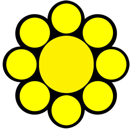 sigle logo Yellow and Black  のイラスト素材
