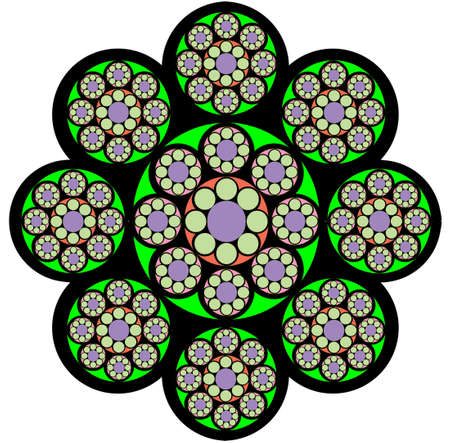sigle logo fractal   のイラスト素材
