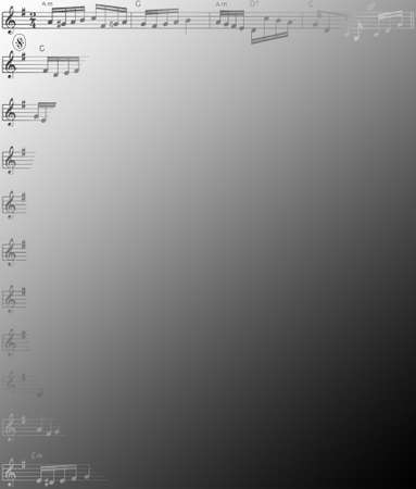 Music Score VIIIのイラスト素材