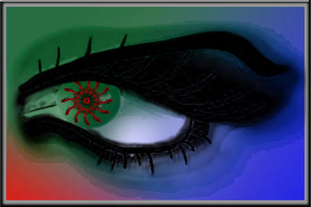 Green eye mantrasのイラスト素材