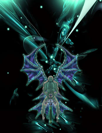 Dark angel space        のイラスト素材