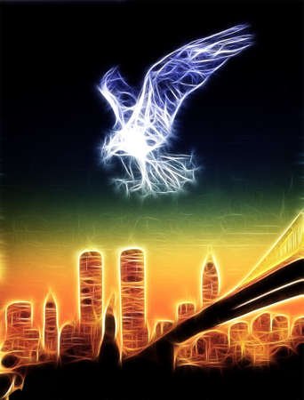 New York Eagleのイラスト素材