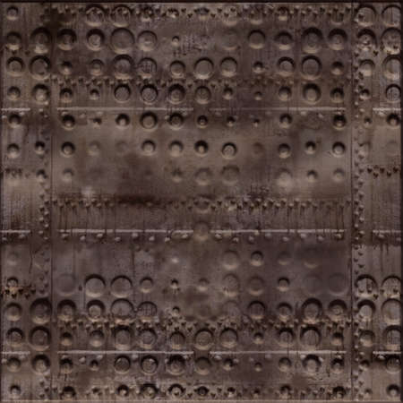 texture rusty metal sheet rivetedのイラスト素材