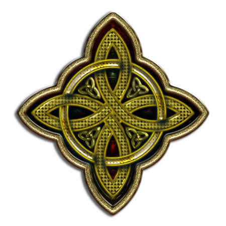 Celtic Cross 4 points IV bisのイラスト素材