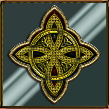 Celtic Cross 4 points IV のイラスト素材
