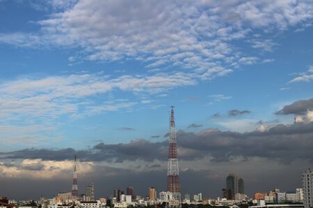 sky blueの写真素材