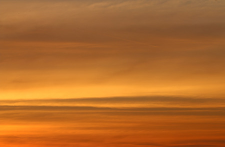 orange sunset skyの写真素材