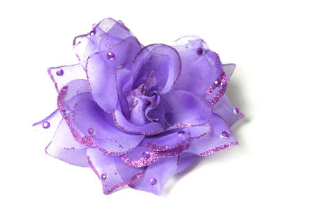 A flower hair clip for women on isolated white background.の写真素材