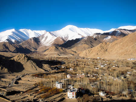 Mountain view of Ladakh, Jammu and Kashmir, Indiaの写真素材