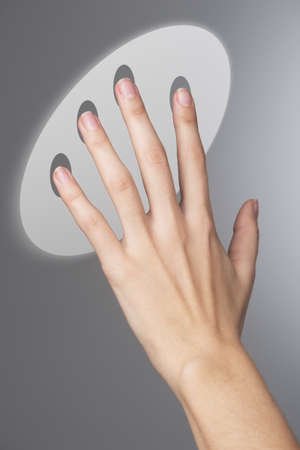 Woman Hand Push