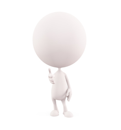 3d white character illustration with shake handの写真素材