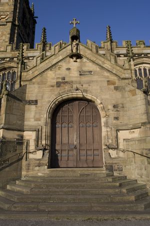 Front church door entranceの写真素材