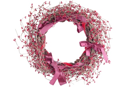 Christmas decorations over white backgroundの写真素材