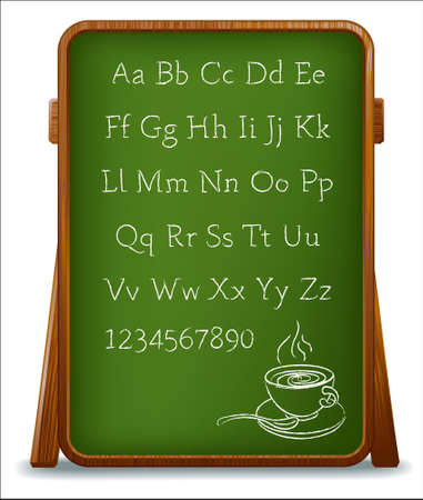 Restaurant menu bulletin boardのイラスト素材