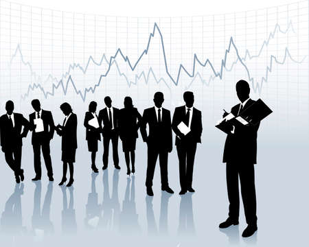 on the stock marketのイラスト素材