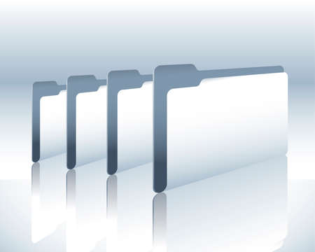 many folderのイラスト素材