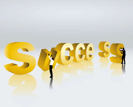 to aim at successのイラスト素材