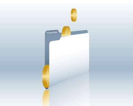 Financial documentsのイラスト素材