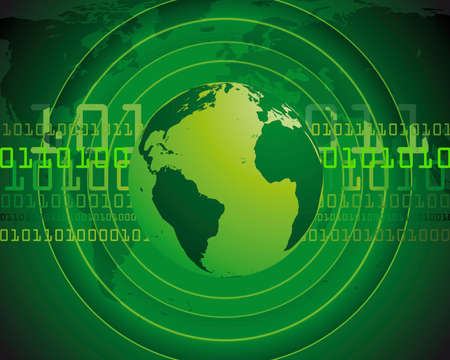 digital worldのイラスト素材