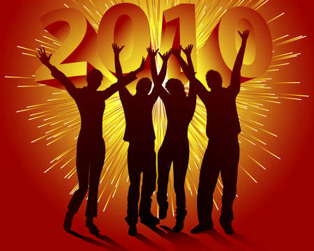New Year's Eve 2010のイラスト素材