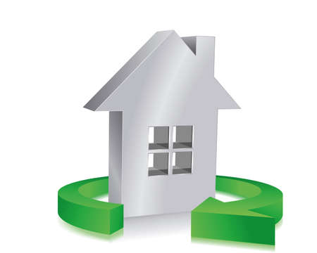 eco  houseのイラスト素材