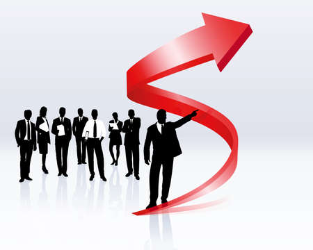 upward trend and careerのイラスト素材