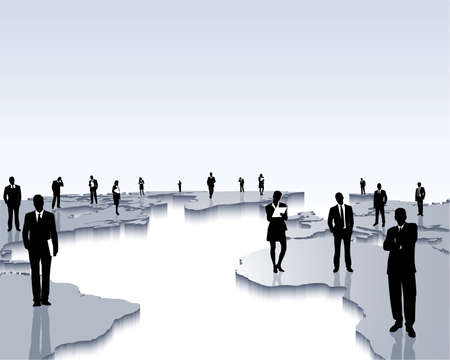 worldwide cooperationのイラスト素材