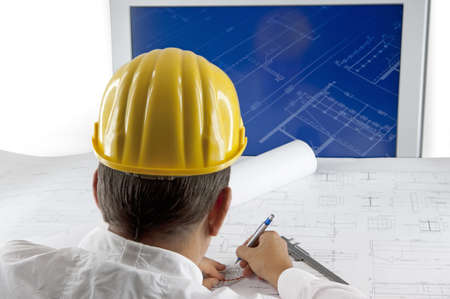 Architect is working