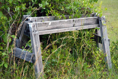 Old Saw Horseの写真素材