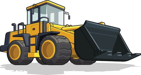 Bulldozerのイラスト素材