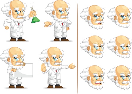 Scientist or Professor Customizable Mascot 10のイラスト素材