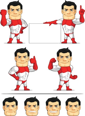 Superhero Customizable Mascot 2のイラスト素材