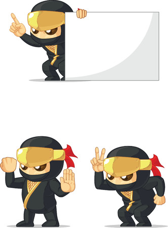 Ninja Customizable Mascot 3のイラスト素材