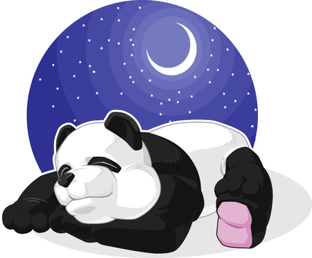 Panda Sleepingのイラスト素材
